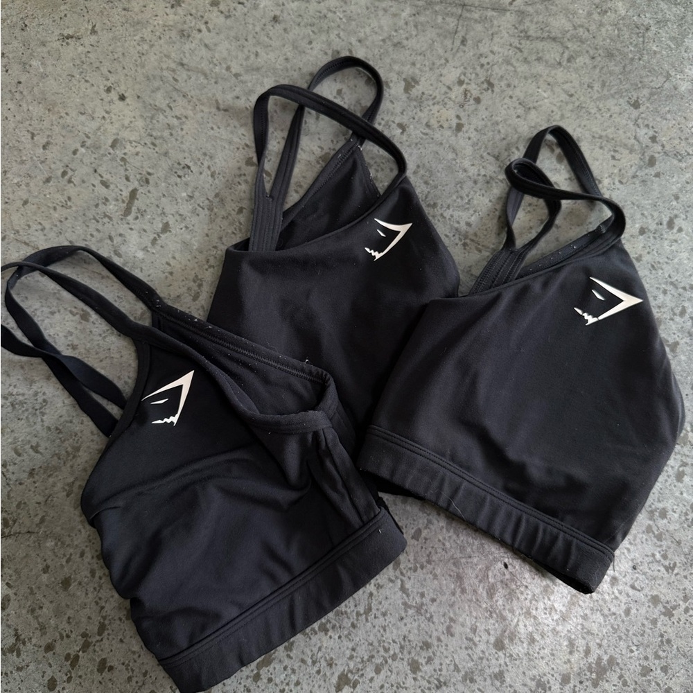 Gymshark Black Sports Bra Bundle